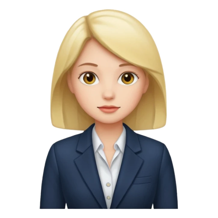 Salon owner a girl with blazer  sticker