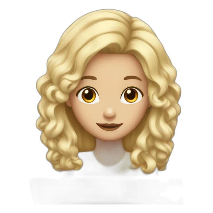 blonde-big-hair-girl-with-laptop sticker