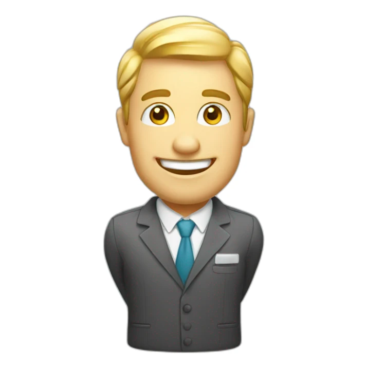 white happy car dealer sticker