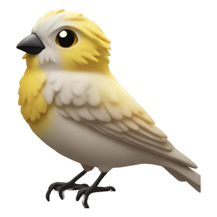canary in front of sunrise sticker