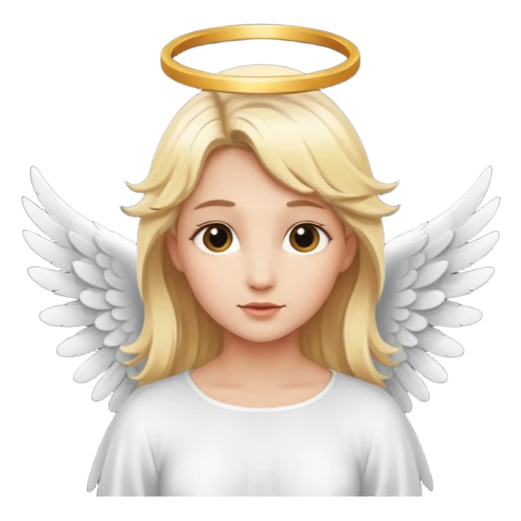 blonde angel sticker