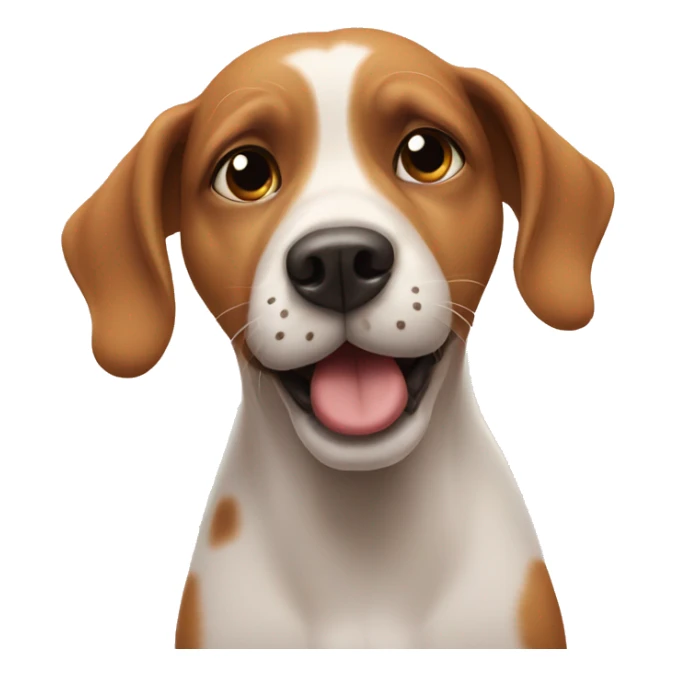 Dog sending kisses sticker