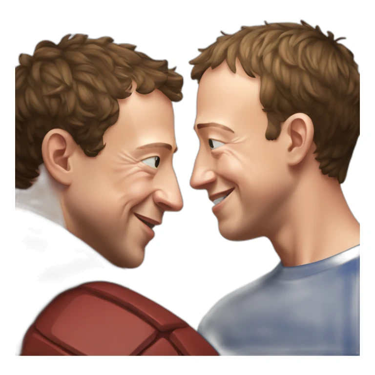 mark zuckerberg wrestling elon musk sticker