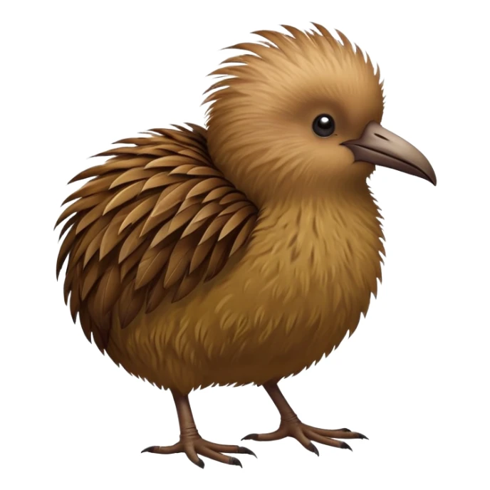 standing kiwi bird that looks like kiwi sticker