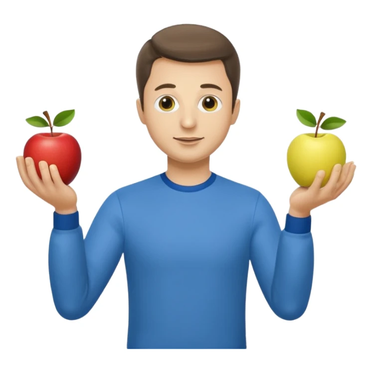 zelensky juggling two apple blue and yellow sticker