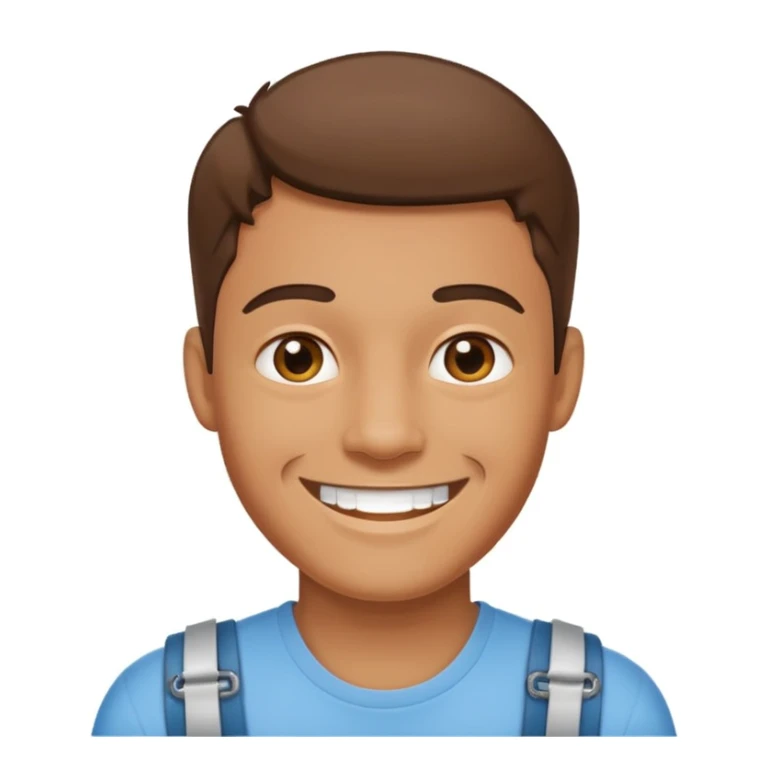 Un hombre con brackets medio morenito  sticker