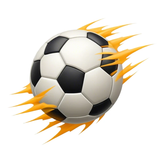 Cinematic Realistic image of an AFL ball captured mid-flight with dynamic motion blur and finely detailed rugged textures, set under dramatic stadium lighting that evokes high-energy athleticism sticker