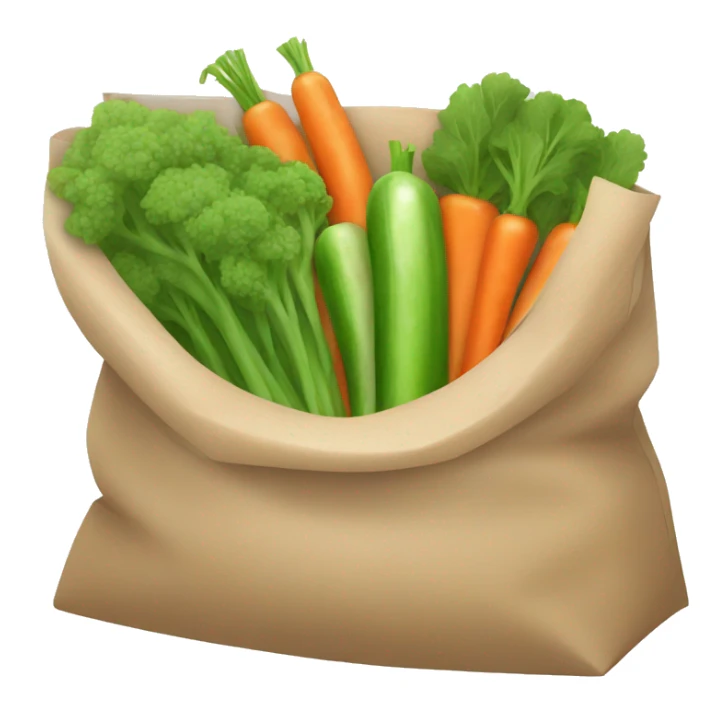 a bag of frozen vegetables sticker