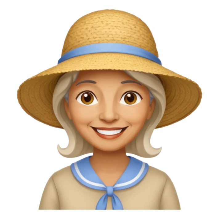  older woman in the country sticker