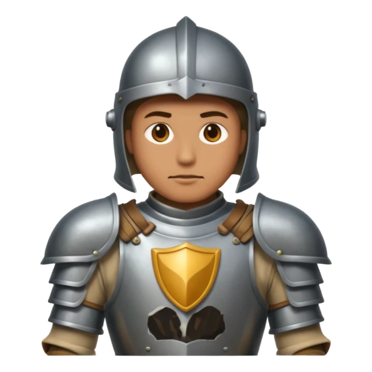 An emoji representing the ironman challenge event for an mmorpg player who crafts everything themselves the hard way, and does not buy or sell items in-game. sticker