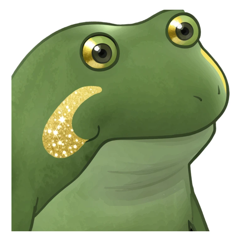 gold sparkles in the air  sticker