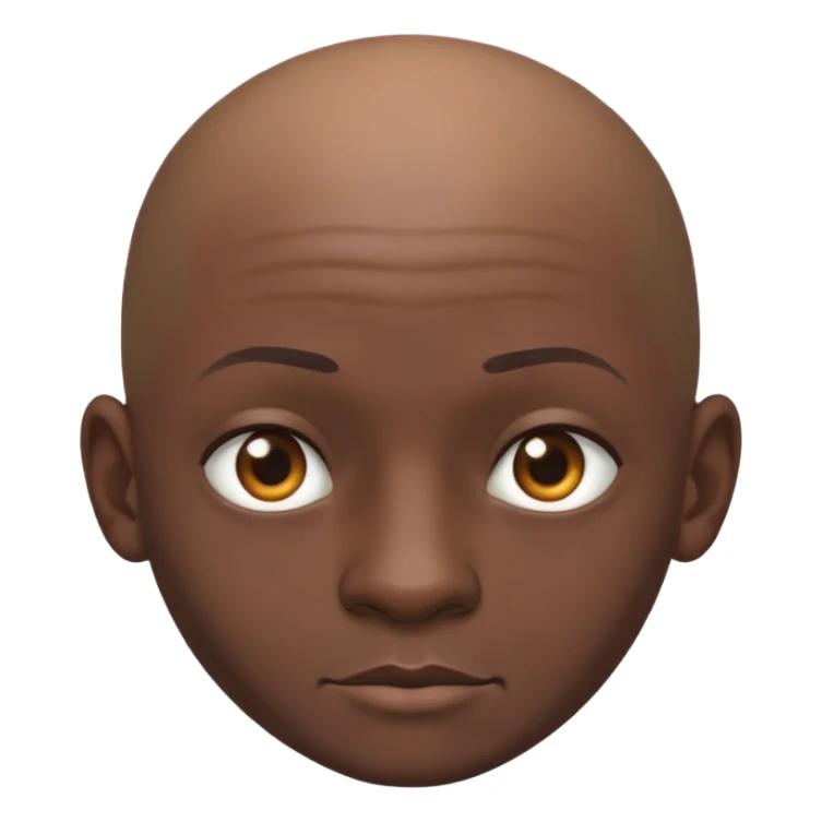 Male African bald sticker