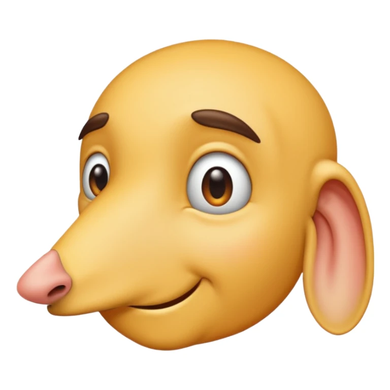 fais-moi un émoticône de profil avec un très grand nez sticker