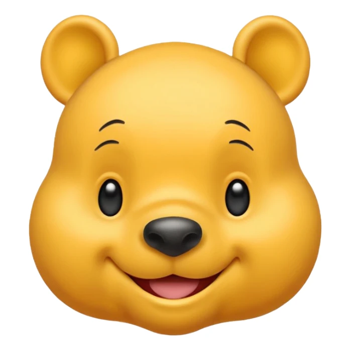 make a cute winee the pooh emoji sticker
