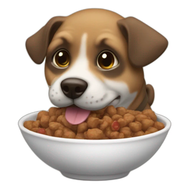 dog like ninja eating lovely cute shit sticker