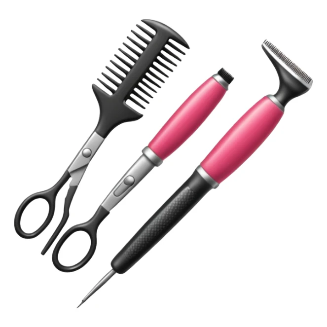 hairdresser tool sticker