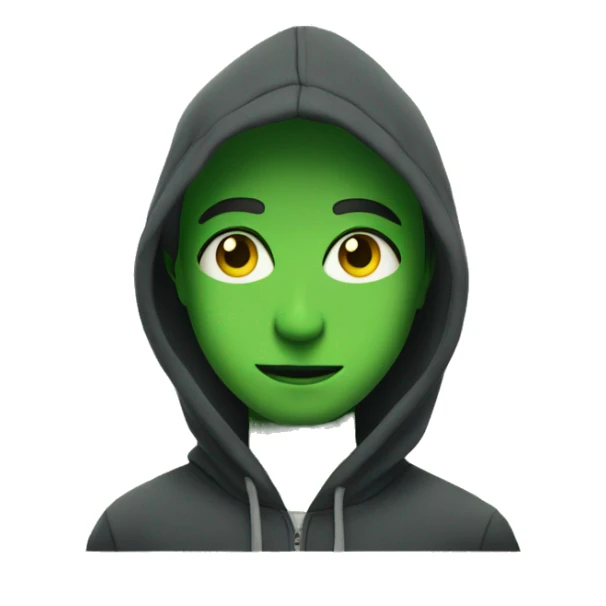 boy in hoodie by window green eyes sticker