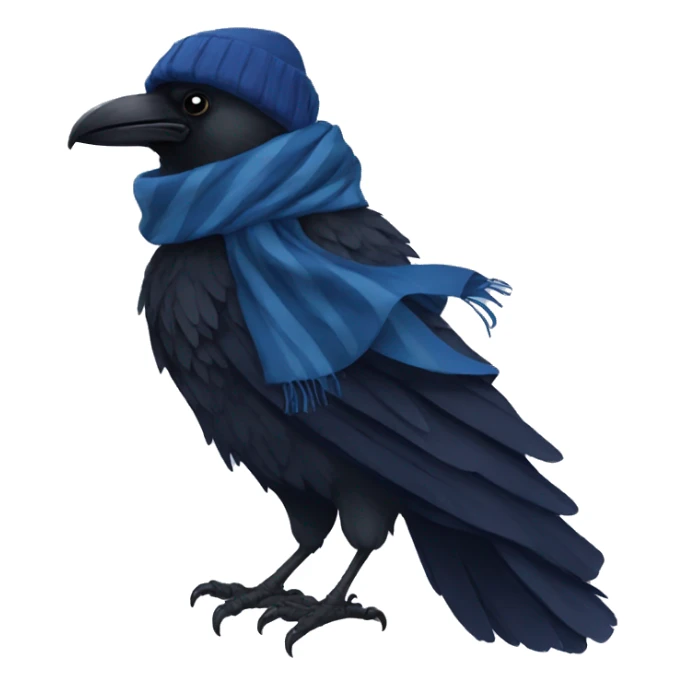 Ravenclaw raven with scarf hogwarts sticker