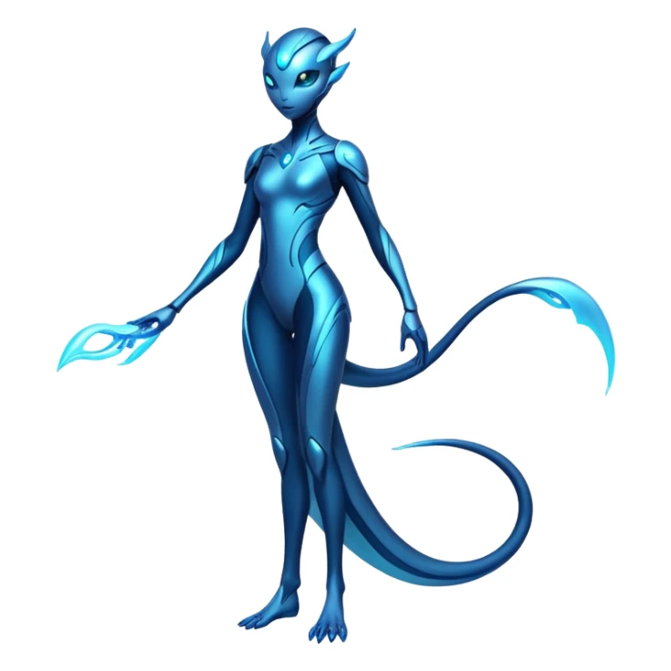 Futuristic Ethereal Modern Fakémon-creature-hybrid Full Body sticker