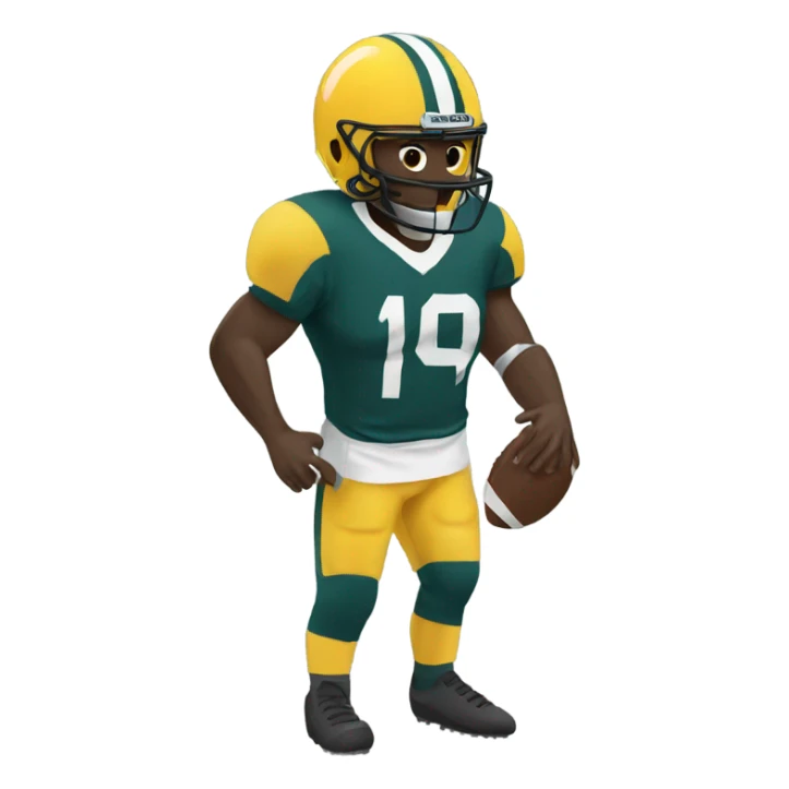 Football player injured  sticker