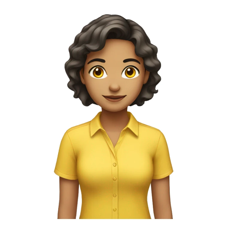  Hispanic Girl
 Wearing a yellow shirt sticker