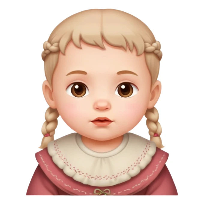 baby a baby of Slavic appearance sticker