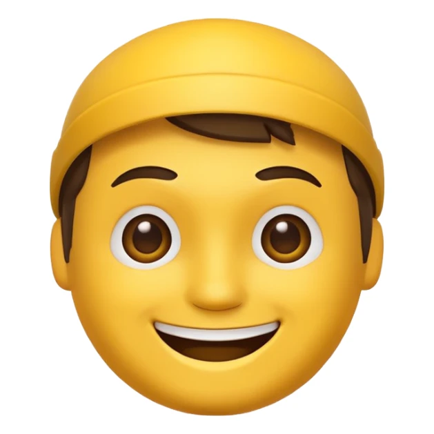 An emoji that have the Roblox man face on the original yellow guy head? sticker