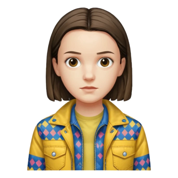 Eleven from stranger things season 3 episode 2 sticker