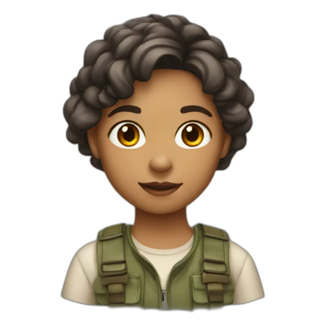 medium skin-girl-a naturalist sticker