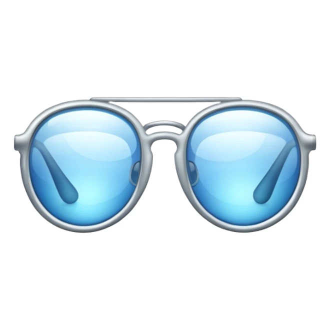 pair of glasses with sparkle sticker
