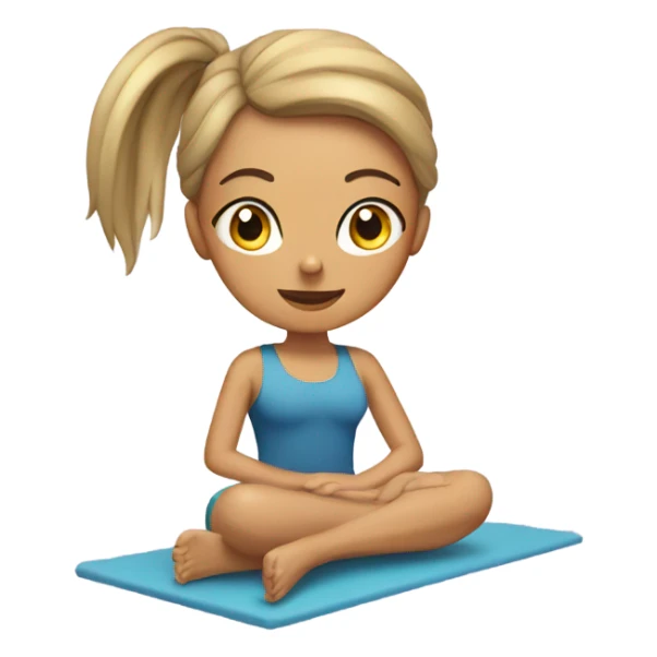 Pilates girl sticker