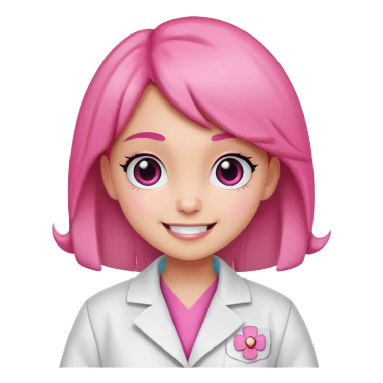 Blossom from powerpuff girls and a doctor sticker