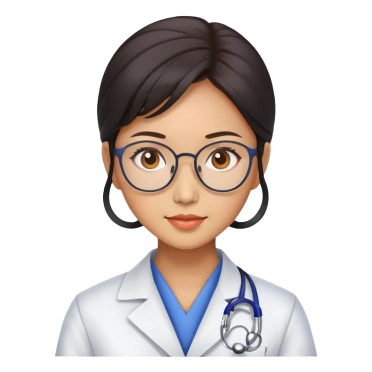 Chinese scientist woman super realistic  sticker