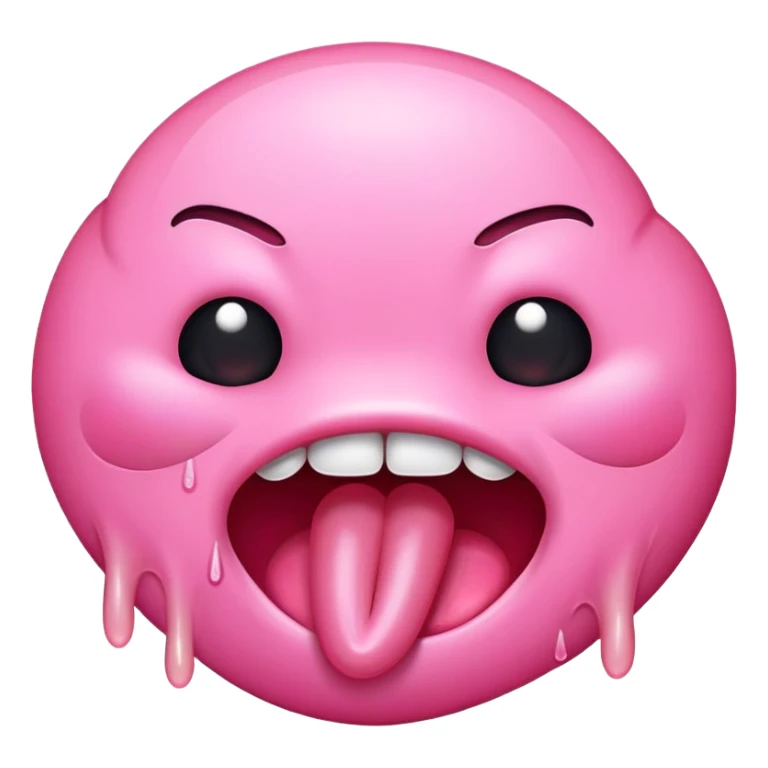 Mouth with tongue sticking out sticker