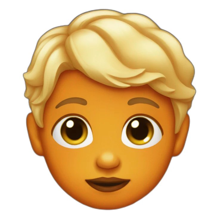 Baby light skin disguised as a pumpkin sticker