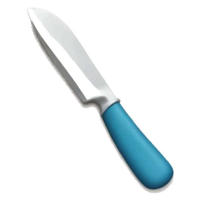 Create an emoji of a hand holding a plastic knife sticker