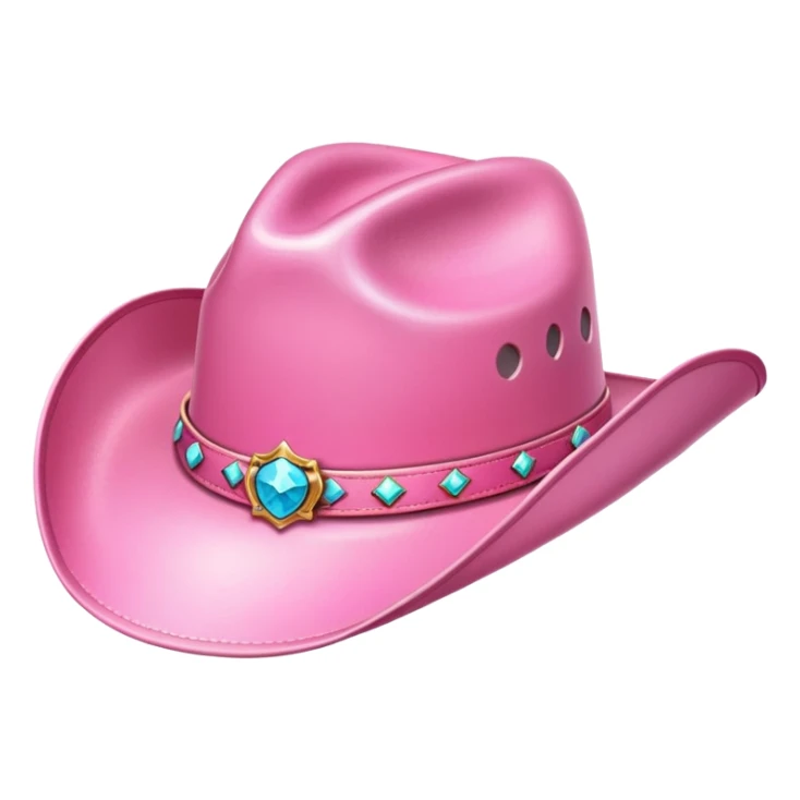 Pink cowgirl hat fancy  sticker