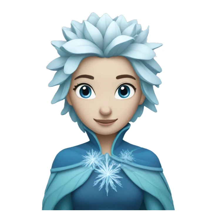 Blue and frozen lotus  sticker