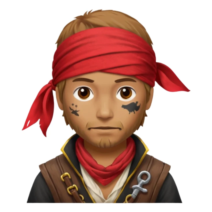 Caricatura un pirata sticker