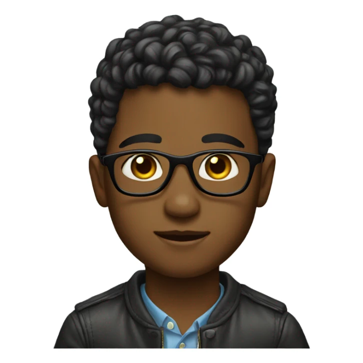 portrait of a stylish boy sticker