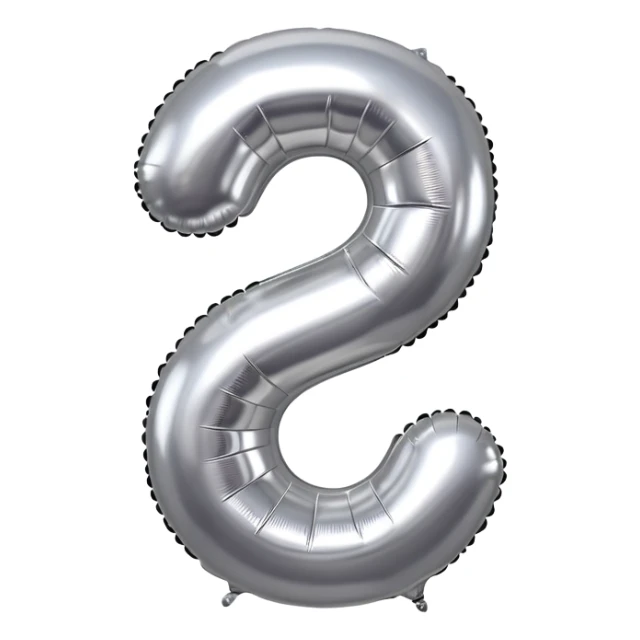 aluminum balloon shaped like number 26 sticker