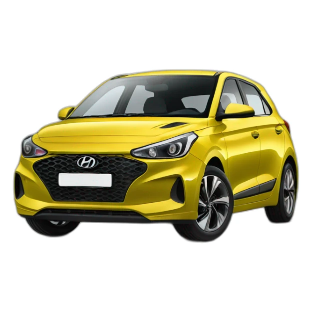 Voiture modèle i20 hyundai vert veine sticker