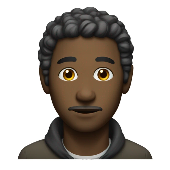 realistic portrait of a man being a simp sticker