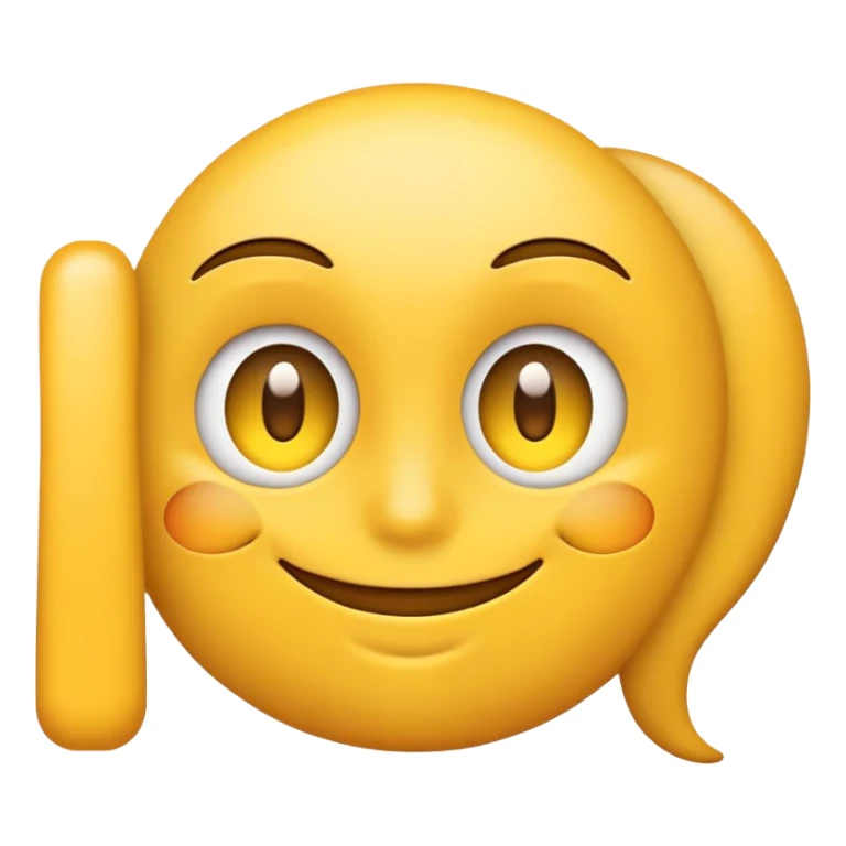 Emoji looking to the right side sticker