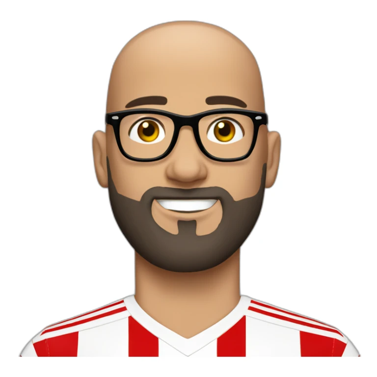 Athletic Bilbao Shaved hair, beard and glasses sticker