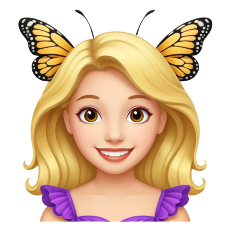 My daughter, the miss  pageant butterfly winner ￼￼ sticker