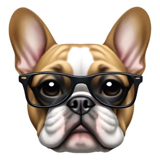 French bulldog wearing sunglasses  sticker
