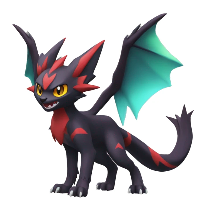 Noivern-Litten-Zoroark full body sticker