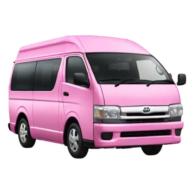 Pink toyota hiace sticker