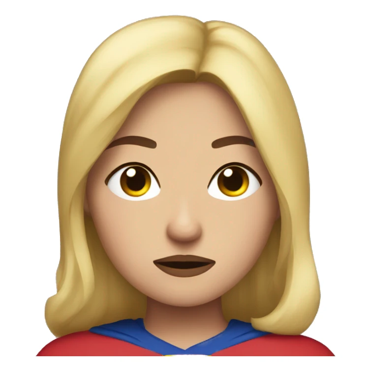 tired supergirl sticker